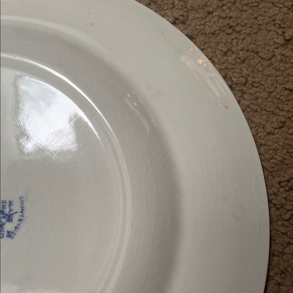 Blue and White Scenic Dinner Plate - Picture 6 of 7
